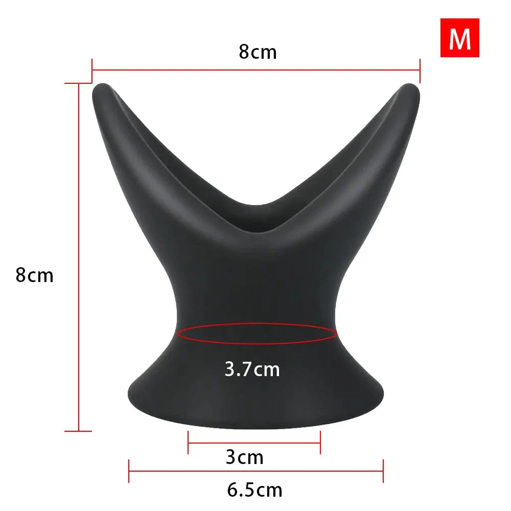 Soft silicone dildo butt plug with hollow enema speculum, anal dilator, prostate massager for women and men, adult sex toy.