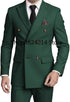 Suits for Men Slim Fit 2 Piece, Mens Double Breasted Suit Tuxedo for Men Wedding Business Prom Formal Suits SHOPEZRA L.L.C.