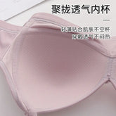 New Large Size No Rims Sweat-Absorbent Breathable Beautiful Back No Rims Push-Up Bra Top-Up Adjustable Underwear for Women SHOPEZRA L.L.C.
