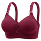 New Large Size No Rims Sweat-Absorbent Breathable Beautiful Back No Rims Push-Up Bra Top-Up Adjustable Underwear for Women SHOPEZRA L.L.C.