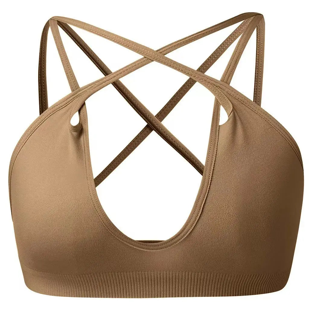 New sports underwear multiple wearing methods French seamless big backless underwear thin U-shaped beauty back bra SHOPEZRA L.L.C.