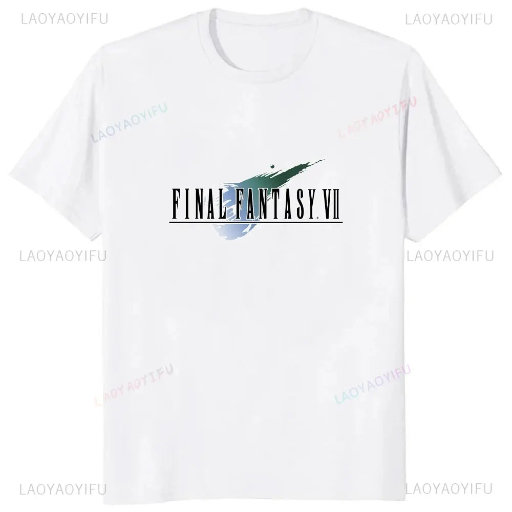 Japan Game Final Fantasy Creative Printed Cloud Strife Tshirt VII Remake Harajuku Anime Man T-shirt Causal Hipster Comfort Tees SHOPEZRA L.L.C.