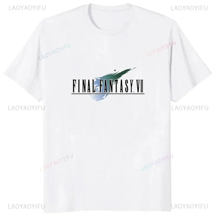 Japan Game Final Fantasy Creative Printed Cloud Strife Tshirt VII Remake Harajuku Anime Man T-shirt Causal Hipster Comfort Tees SHOPEZRA L.L.C.