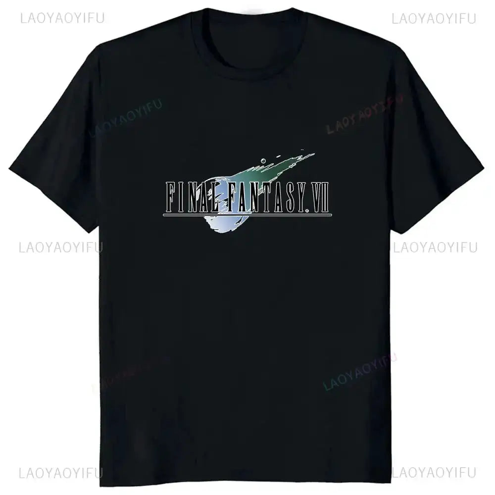 Japan Game Final Fantasy Creative Printed Cloud Strife Tshirt VII Remake Harajuku Anime Man T-shirt Causal Hipster Comfort Tees by Dropshipman