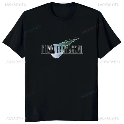 Japan Game Final Fantasy Creative Printed Cloud Strife Tshirt VII Remake Harajuku Anime Man T-shirt Causal Hipster Comfort Tees by Dropshipman