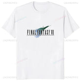 Japan Game Final Fantasy Creative Printed Cloud Strife Tshirt VII Remake Harajuku Anime Man T-shirt Causal Hipster Comfort Tees SHOPEZRA L.L.C.