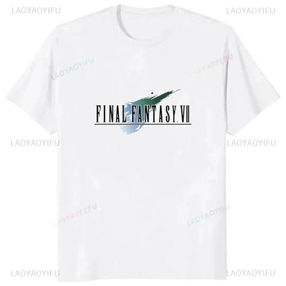 Japan Game Final Fantasy Creative Printed Cloud Strife Tshirt VII Remake Harajuku Anime Man T-shirt Causal Hipster Comfort Tees by Dropshipman