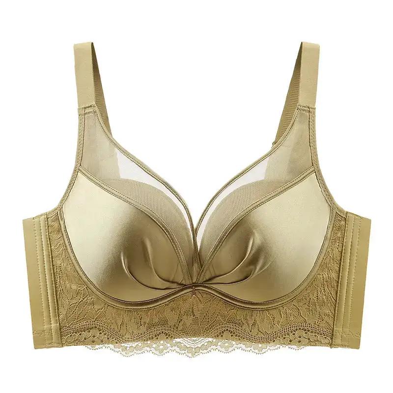 Seamless Satin Mesh Underwear Women&