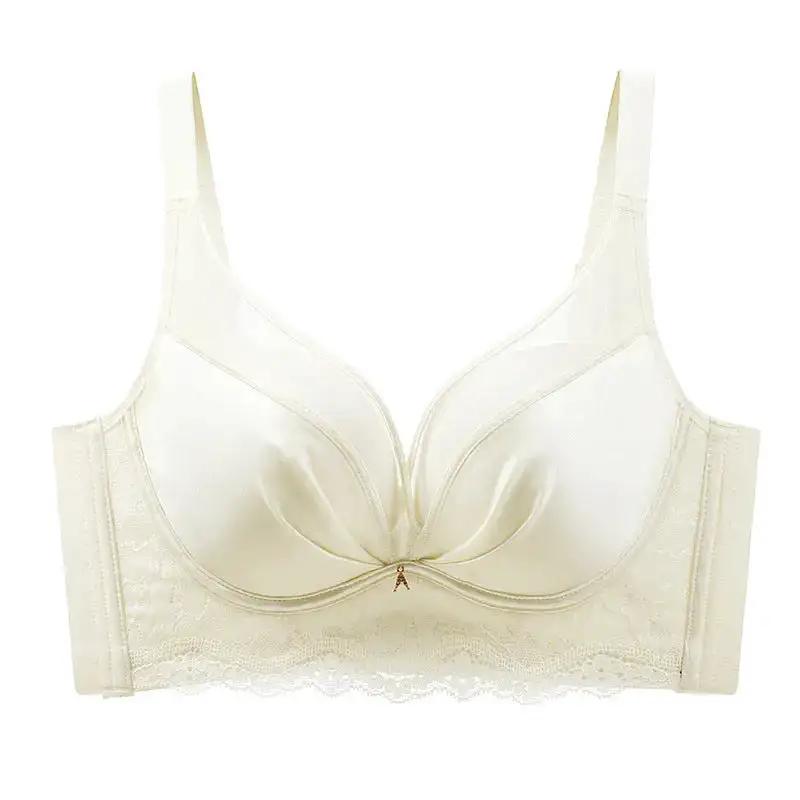Seamless Satin Mesh Underwear Women&