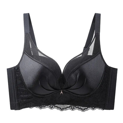 Seamless Satin Mesh Underwear Women&