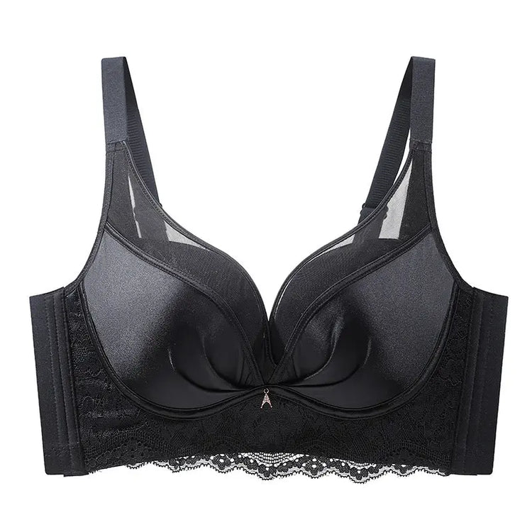 Seamless Satin Mesh Underwear Women&