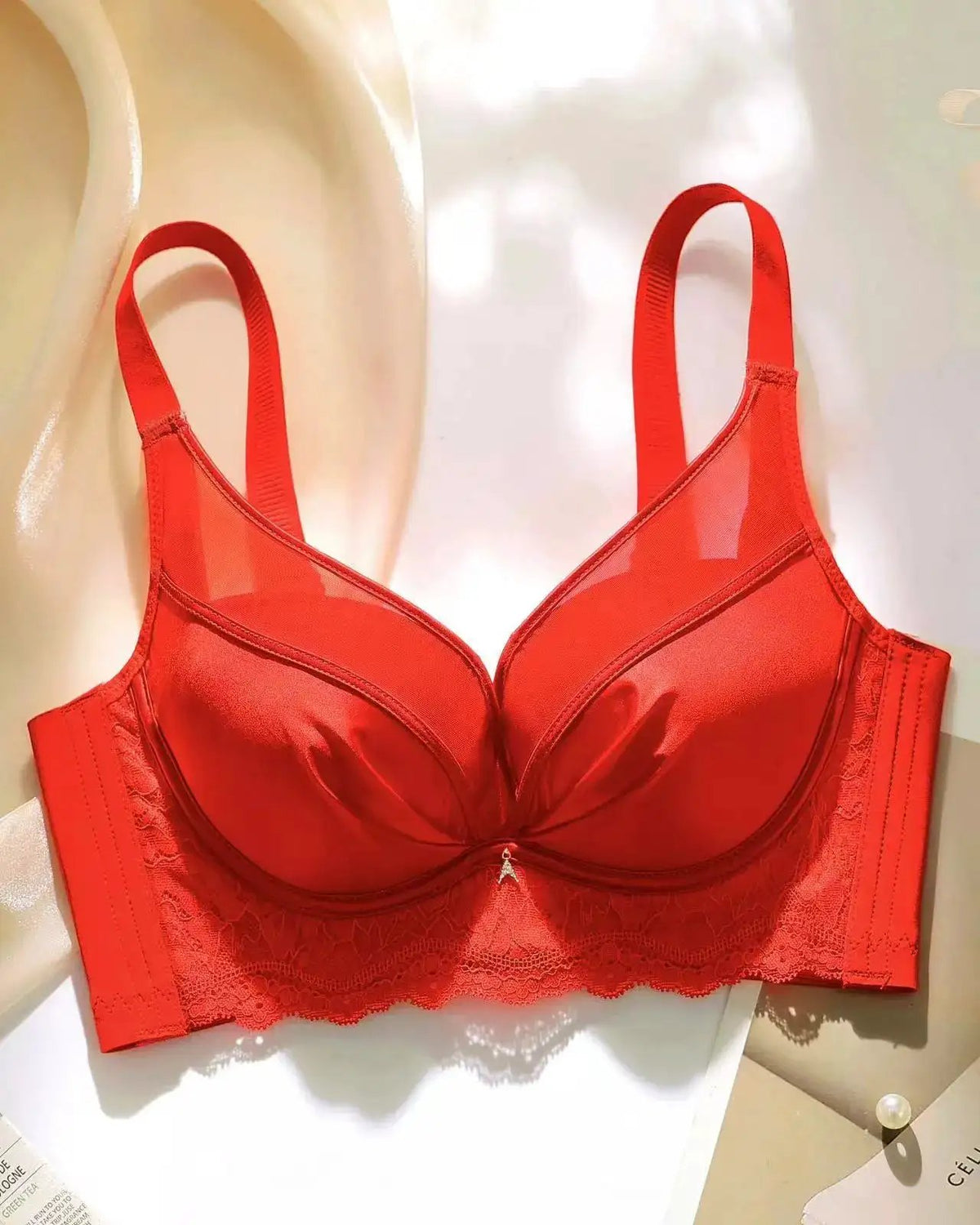 Seamless Satin Mesh Underwear Women&