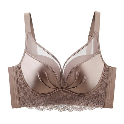 Seamless Satin Mesh Underwear Women&