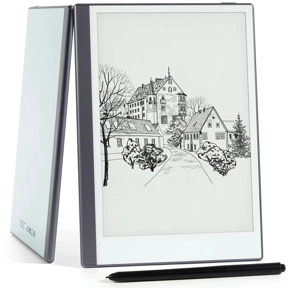 Android E-Ink ePaper Tablet Paperwhite eBook Reader Digital Notebook for Note Taking Drawing Paper White Graphics Notepad with Stylus and Case Cloud Sync and Screen Casting - Model Mini 9.7" Silver by Dropshipman