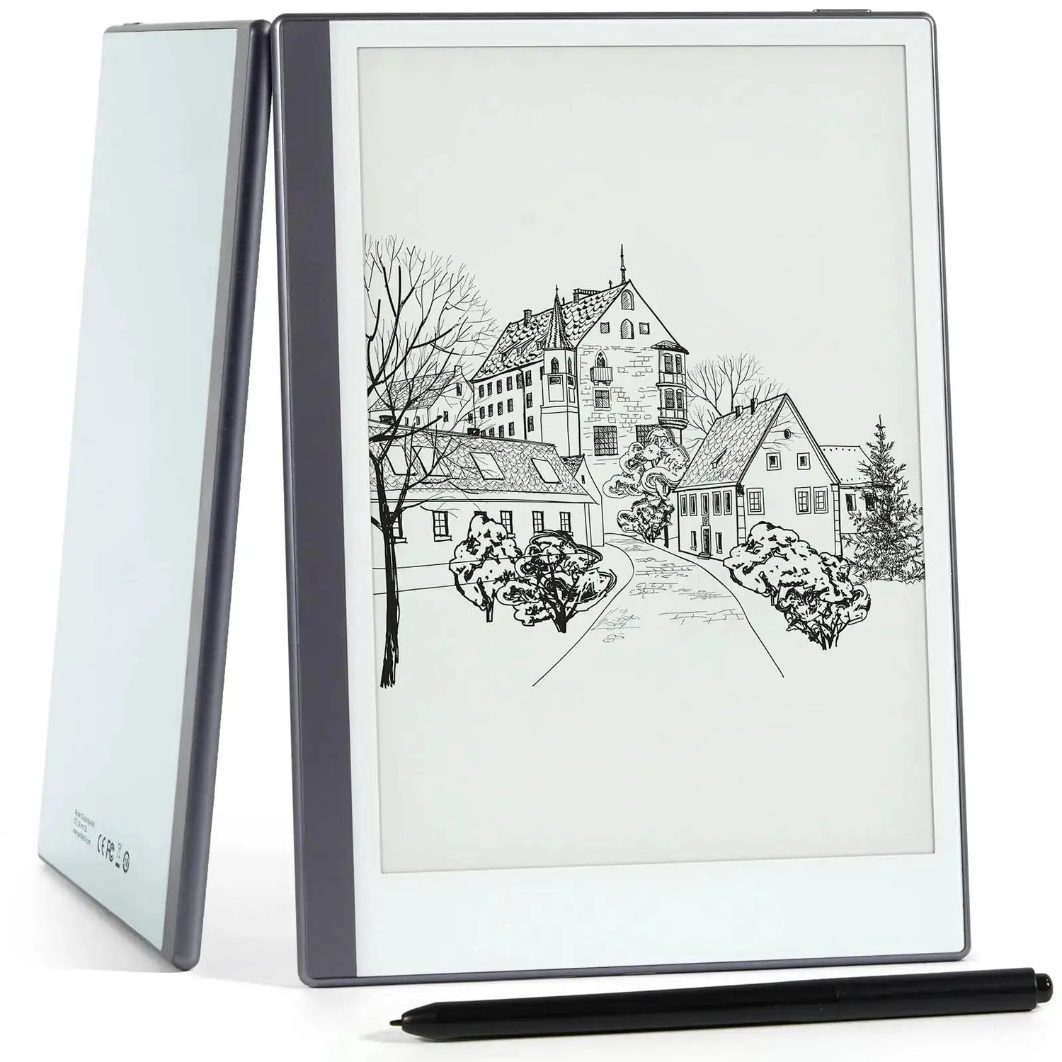 Android E-Ink ePaper Tablet Paperwhite eBook Reader Digital Notebook for Note Taking Drawing Paper White Graphics Notepad with Stylus and Case Cloud Sync and Screen Casting - Model Mini 9.7" Silver by Dropshipman