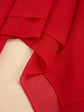 Teen Girls Modern Lyrical Ballroom Dance Performance Costume Sleeveless Asymmetrical Hem Dress Church Choir Worship Robe Gown SHOPEZRA L.L.C.