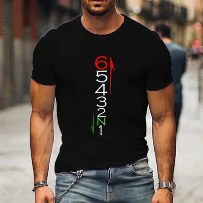 T Shirts Men Clothing 1N23456 Motorcycle Gear Biker Print T-shirts Casual Men&