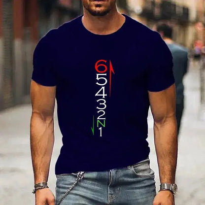 T Shirts Men Clothing 1N23456 Motorcycle Gear Biker Print T-shirts Casual Men&
