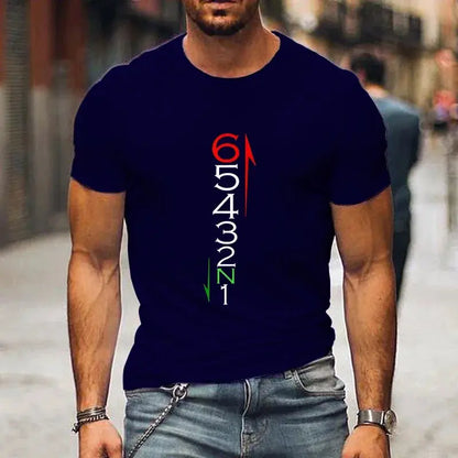 T Shirts Men Clothing 1N23456 Motorcycle Gear Biker Print T-shirts Casual Men&