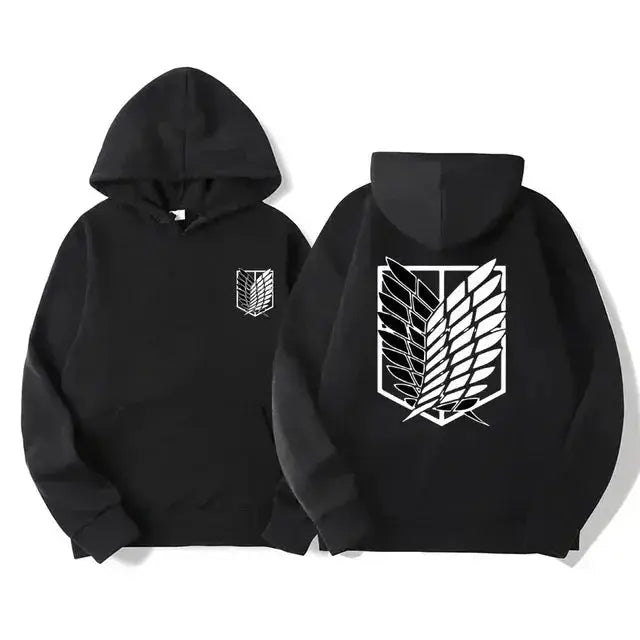 Japan Anime Attack on Titan Men Hoodies Spring Autumn Hip Hop Casual Pullover Top Hoodie Fashion Sweatshirts Jogging Sportswear by Dropshipman