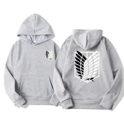 Japan Anime Attack on Titan Men Hoodies Spring Autumn Hip Hop Casual Pullover Top Hoodie Fashion Sweatshirts Jogging Sportswear by Dropshipman