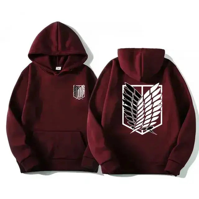 Japan Anime Attack on Titan Men Hoodies Spring Autumn Hip Hop Casual Pullover Top Hoodie Fashion Sweatshirts Jogging Sportswear by Dropshipman