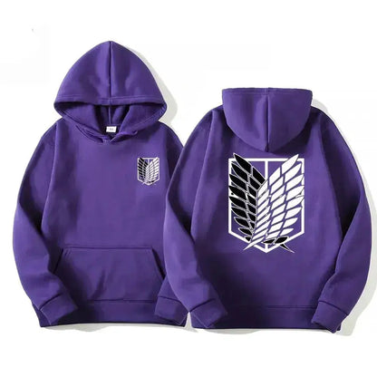 Japan Anime Attack on Titan Men Hoodies Spring Autumn Hip Hop Casual Pullover Top Hoodie Fashion Sweatshirts Jogging Sportswear by Dropshipman