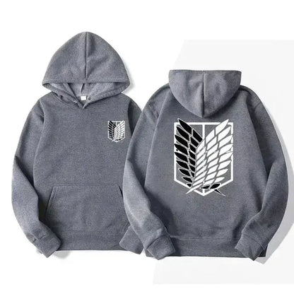 Japan Anime Attack on Titan Men Hoodies Spring Autumn Hip Hop Casual Pullover Top Hoodie Fashion Sweatshirts Jogging Sportswear by Dropshipman