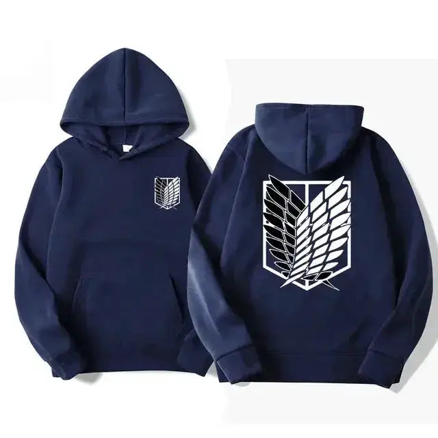 Japan Anime Attack on Titan Men Hoodies Spring Autumn Hip Hop Casual Pullover Top Hoodie Fashion Sweatshirts Jogging Sportswear by Dropshipman
