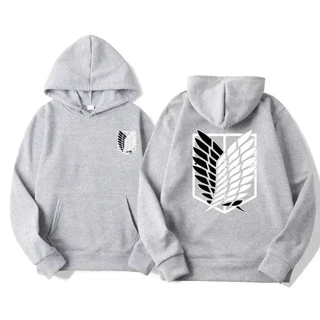 Japan Anime Attack on Titan Men Hoodies Spring Autumn Hip Hop Casual Pullover Top Hoodie Fashion Sweatshirts Jogging Sportswear by Dropshipman