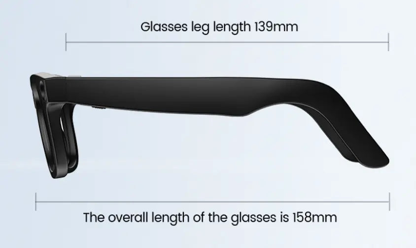 SHOPEZRA L.L.C. AI Camera Smart Glasses with sleek design, featuring built-in camera and smart technology for enhanced vision.