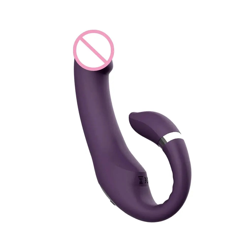 Double dildo vibrator for women with heating clitoral and G-spot stimulation, anal vibe, and adult sex toy features.