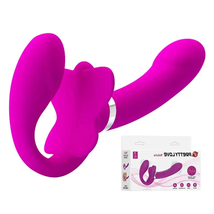 Silicone Dildo Dual Lesbian Wear Strapless Double Dildo Vibrator Couple Sex Toys Strap on Dildo G-spot Flirting Penis Anal 18 by Dropshipman