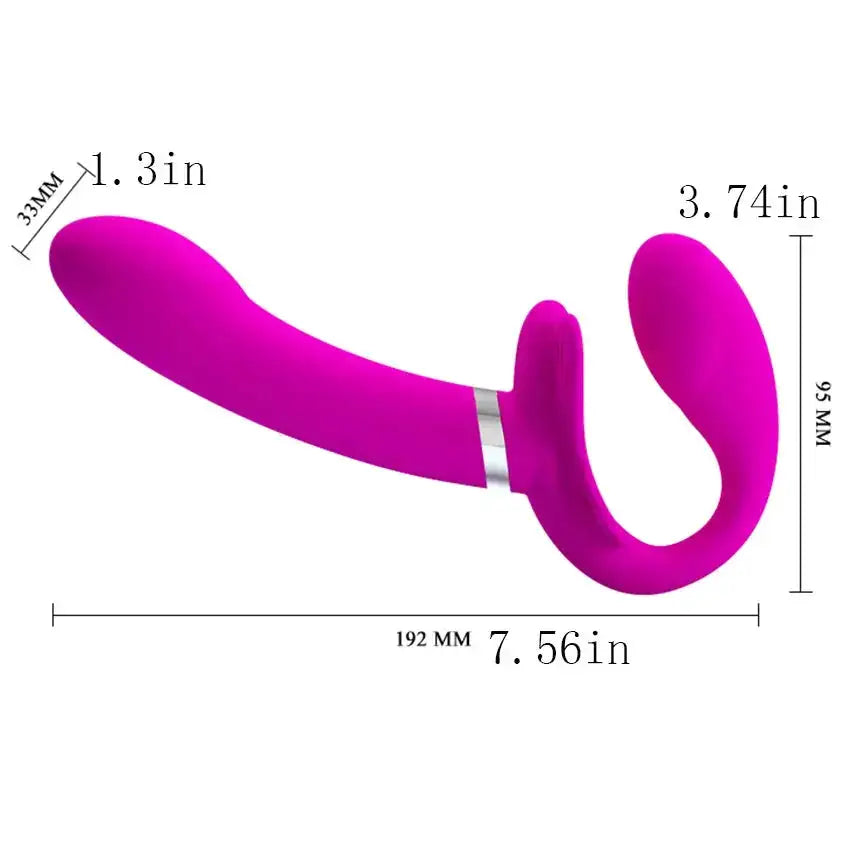 Silicone Dildo Dual Lesbian Wear Strapless Double Dildo Vibrator Couple Sex Toys Strap on Dildo G-spot Flirting Penis Anal 18 by Dropshipman