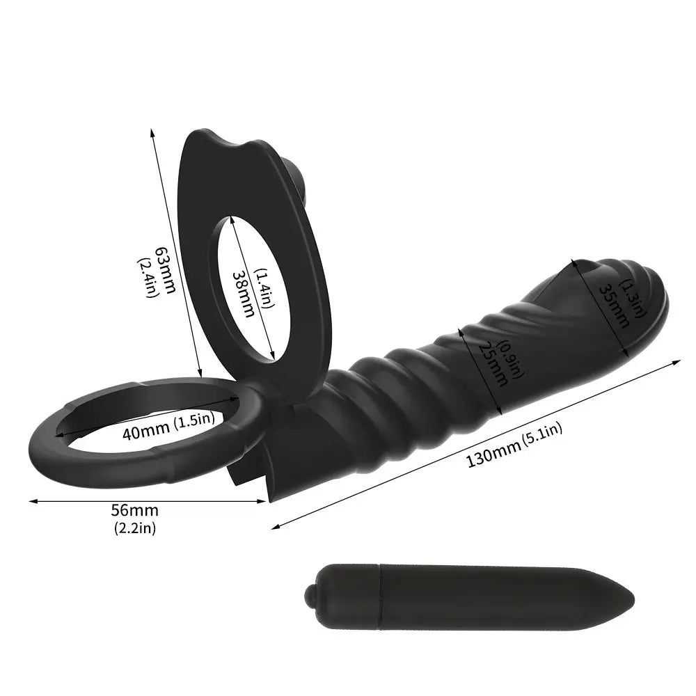 SHOPEZRA L.L.C. adult sex toy set with dildo, anal beads, butt plug, sex ring, and prostate massager for men and women.