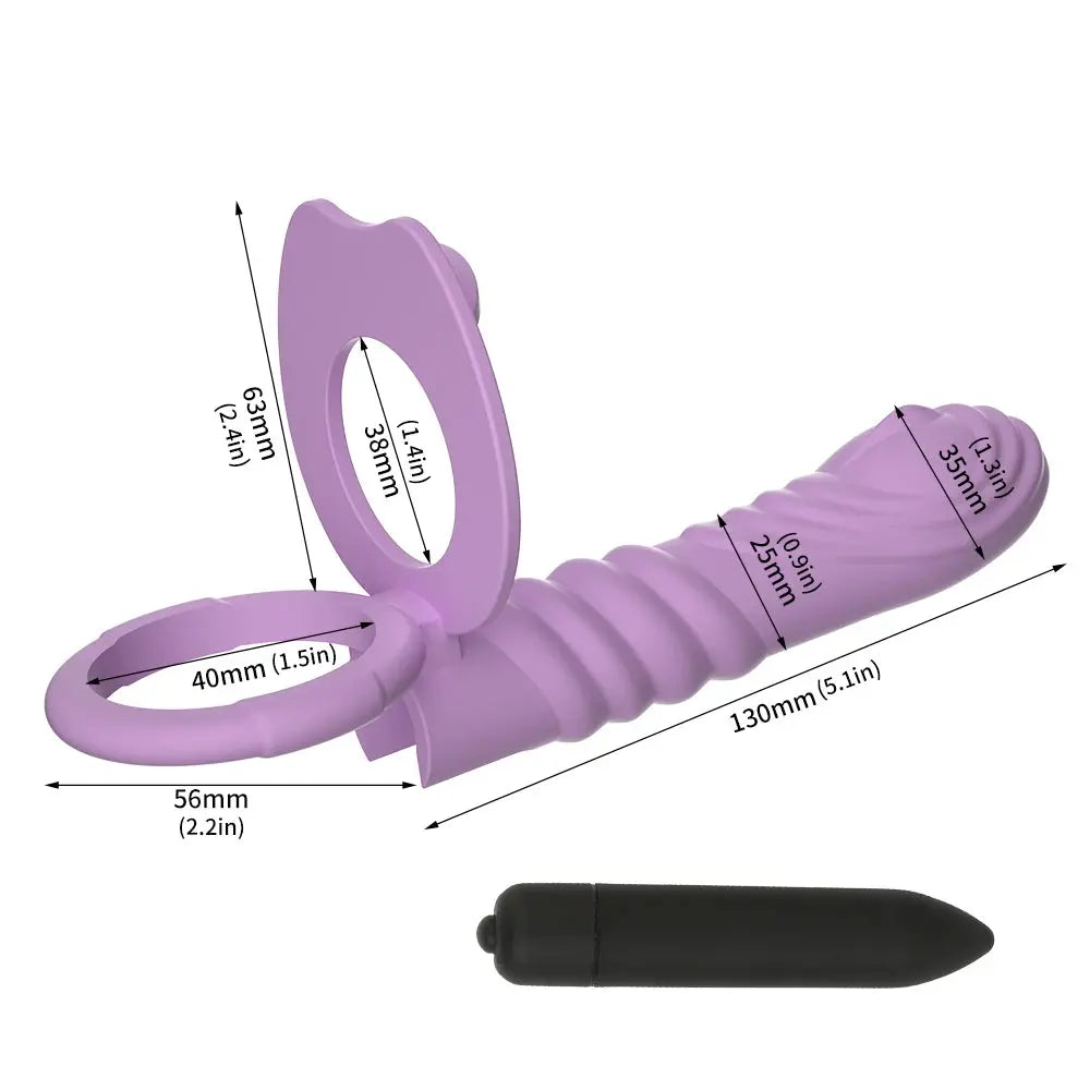 SHOPEZRA L.L.C. dildo penis vibrator with anal beads, butt plug, sex ring, prostate massager, and female masturbator for adults