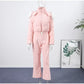 Women  Fur Collar Hooded Skiwear Fashion Solid Thicken Zipper High Waist Slim Outdoor Overalls Jumpsuit  Lady Winter Outwear SHOPEZRA L.L.C.