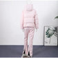 Women  Fur Collar Hooded Skiwear Fashion Solid Thicken Zipper High Waist Slim Outdoor Overalls Jumpsuit  Lady Winter Outwear SHOPEZRA L.L.C.