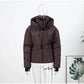 Women  Fur Collar Hooded Skiwear Fashion Solid Thicken Zipper High Waist Slim Outdoor Overalls Jumpsuit  Lady Winter Outwear SHOPEZRA L.L.C.