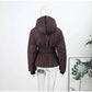 Women  Fur Collar Hooded Skiwear Fashion Solid Thicken Zipper High Waist Slim Outdoor Overalls Jumpsuit  Lady Winter Outwear SHOPEZRA L.L.C.