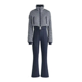 Women  Fur Collar Hooded Skiwear Fashion Solid Thicken Zipper High Waist Slim Outdoor Overalls Jumpsuit  Lady Winter Outwear SHOPEZRA L.L.C.