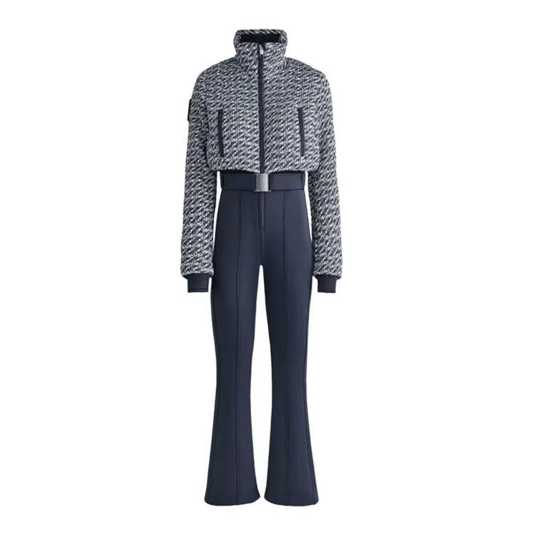Women  Fur Collar Hooded Skiwear Fashion Solid Thicken Zipper High Waist Slim Outdoor Overalls Jumpsuit  Lady Winter Outwear SHOPEZRA L.L.C.