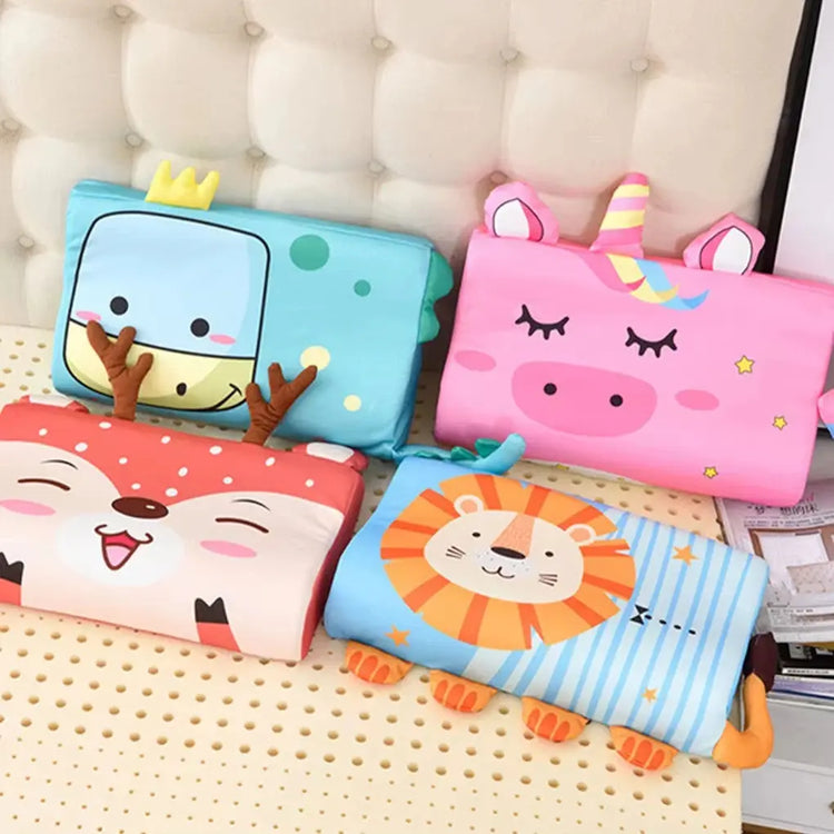 Four Seasons Baby Pillow Toddler Foam Bed Pillow Breathable Slow Rebound Baby Cartoon Neck Nursing Pillow Travel Cushion Bedding SHOPEZRA L.L.C.
