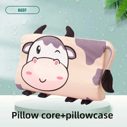 Four Seasons Baby Pillow Toddler Foam Bed Pillow Breathable Slow Rebound Baby Cartoon Neck Nursing Pillow Travel Cushion Bedding SHOPEZRA L.L.C.
