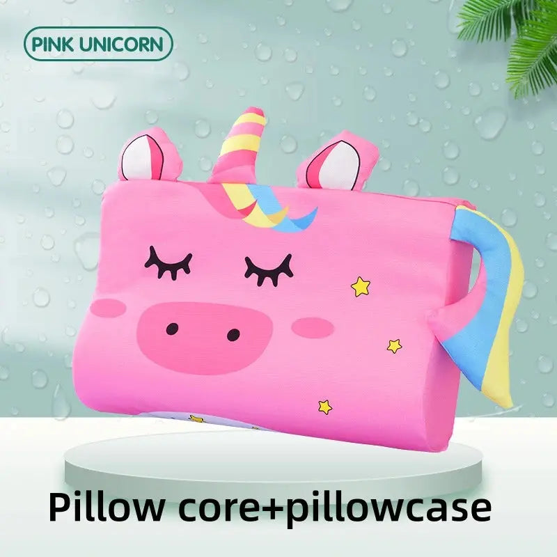 Four Seasons Baby Pillow Toddler Foam Bed Pillow Breathable Slow Rebound Baby Cartoon Neck Nursing Pillow Travel Cushion Bedding SHOPEZRA L.L.C.
