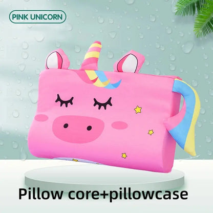 Four Seasons Baby Pillow Toddler Foam Bed Pillow Breathable Slow Rebound Baby Cartoon Neck Nursing Pillow Travel Cushion Bedding SHOPEZRA L.L.C.
