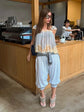 Lace Spliced Square Neck Spaghetti Strap Blouse Loose Fit Cropped 2026 Summer Women Chiffon Top Causal Delicate Lady Blusa SHOPEZRA L.L.C.