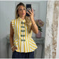 Lace Spliced Square Neck Spaghetti Strap Blouse Loose Fit Cropped 2026 Summer Women Chiffon Top Causal Delicate Lady Blusa SHOPEZRA L.L.C.