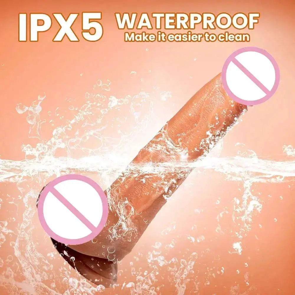 Remote Control Realistic Soft Penis Vibrator Telescopic Dildo Sex Toy for Women Artificial G Spot Thrusting Sexy Toy by Dropshipman