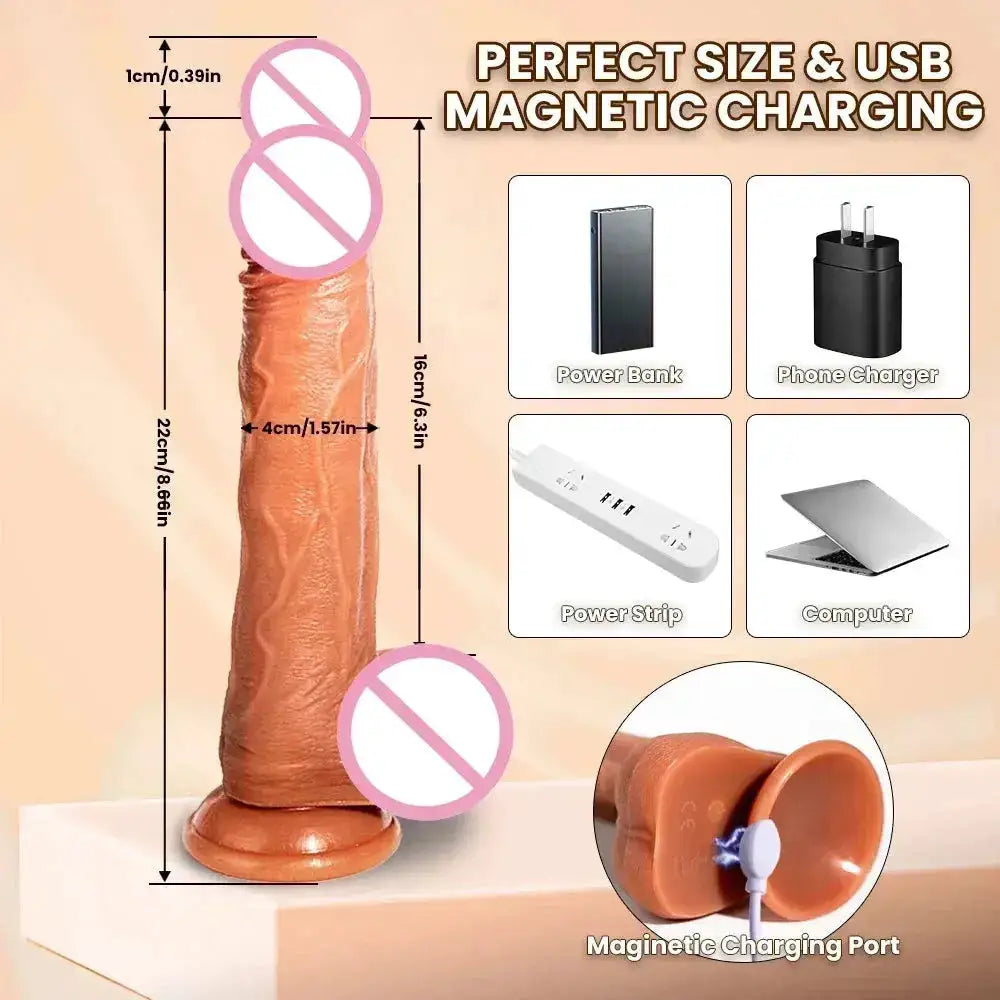 Remote Control Realistic Soft Penis Vibrator Telescopic Dildo Sex Toy for Women Artificial G Spot Thrusting Sexy Toy by Dropshipman